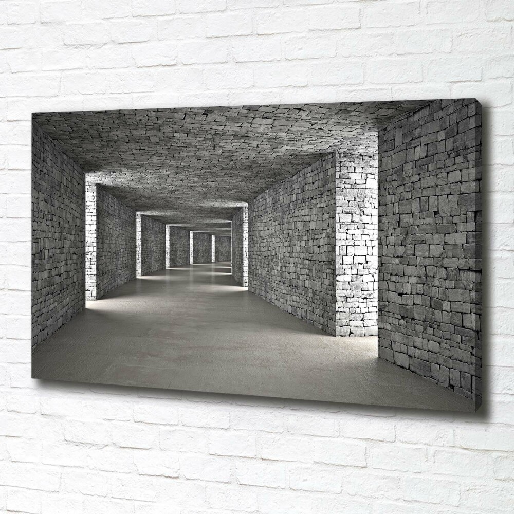 Canvas wall art Brick tunnel