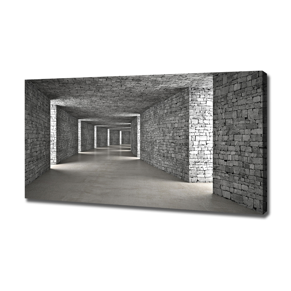 Canvas wall art Brick tunnel