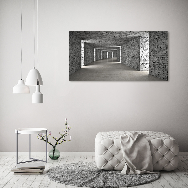 Canvas wall art Brick tunnel