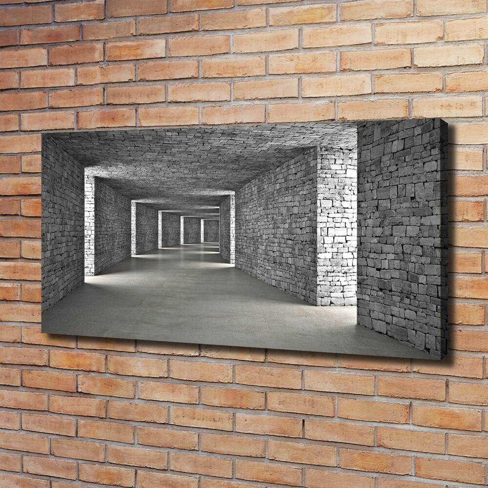 Canvas wall art Brick tunnel