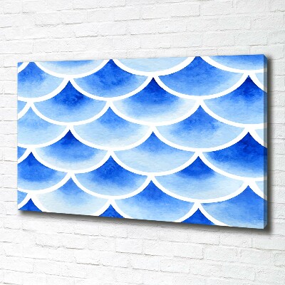 Canvas wall art Fish scales