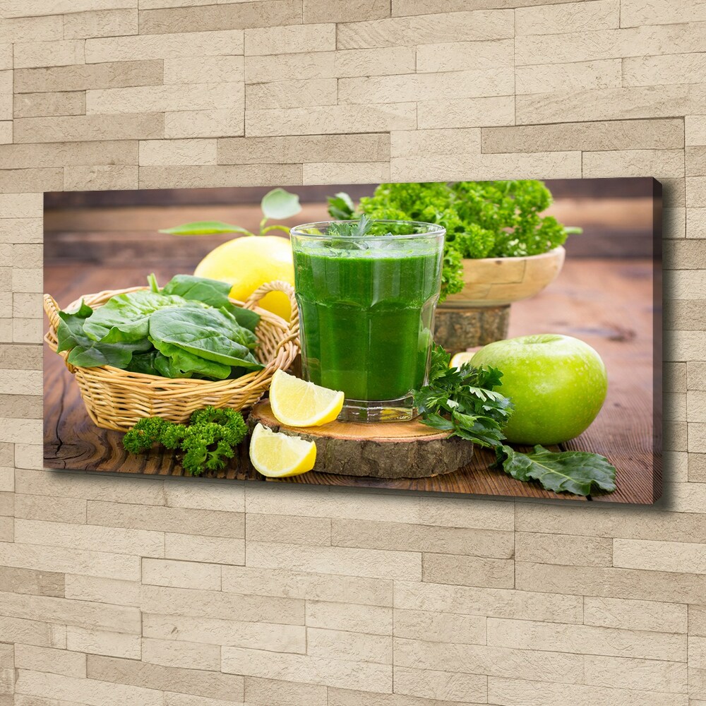 Canvas wall art Green cocktail