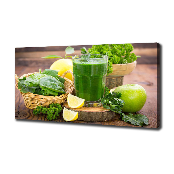 Canvas wall art Green cocktail