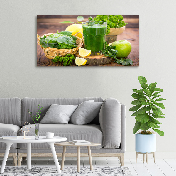 Canvas wall art Green cocktail