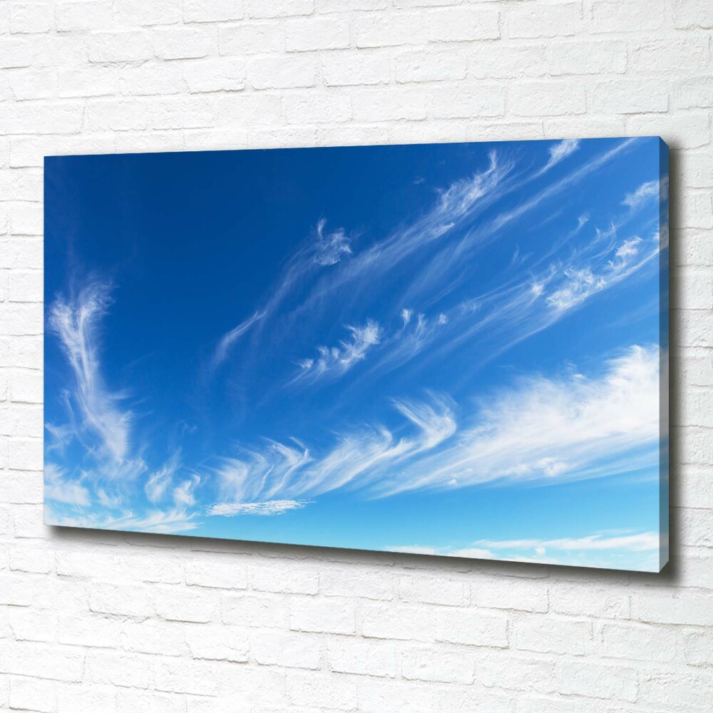 Canvas wall art Blue sky