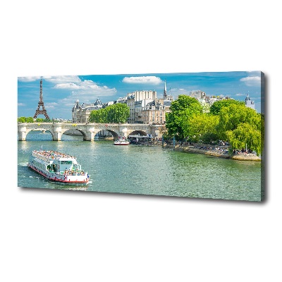 Canvas wall art Seine Paris