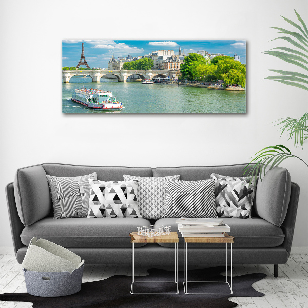 Canvas wall art Seine Paris