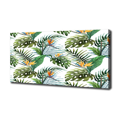 Canvas wall art Tropical flowers