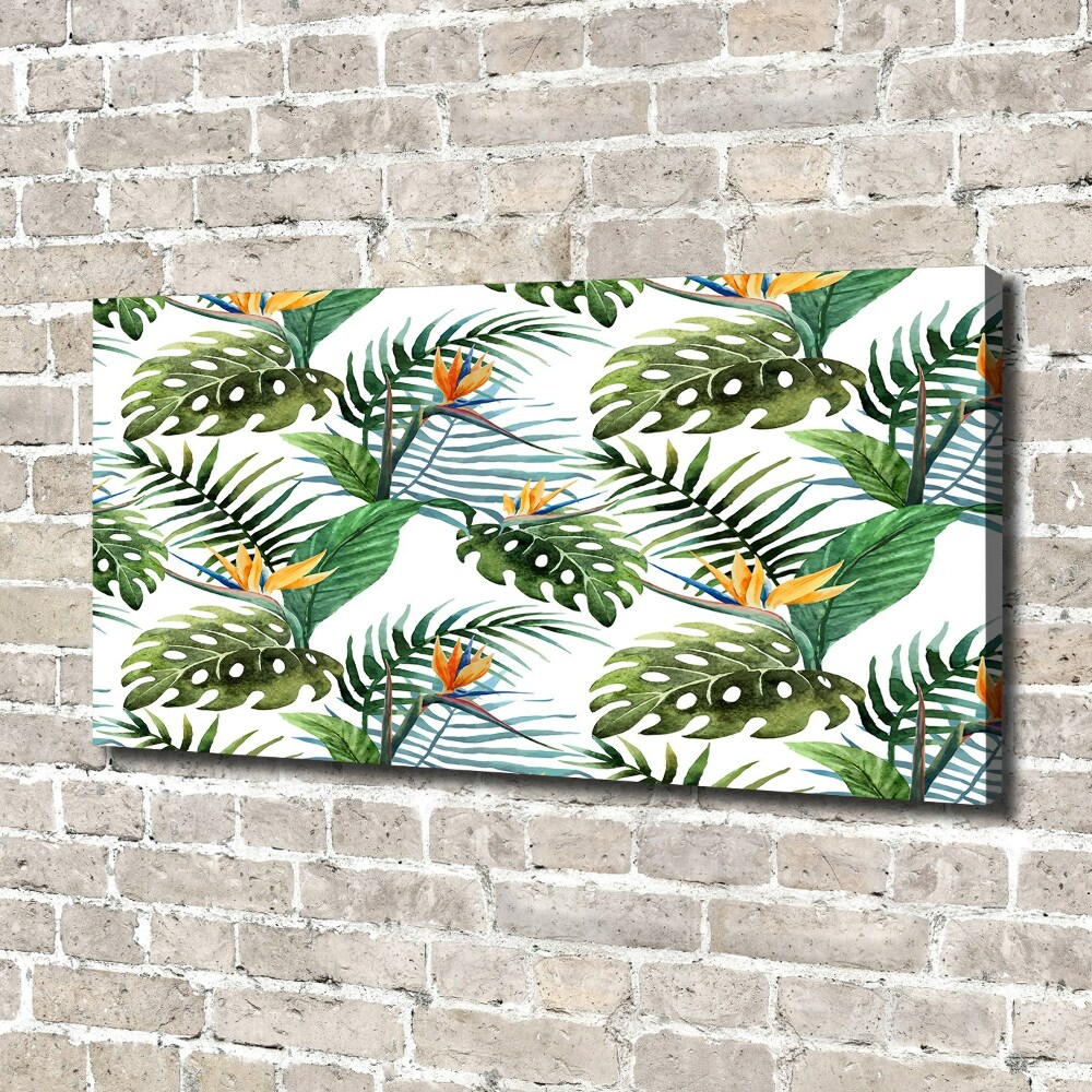 Canvas wall art Tropical flowers