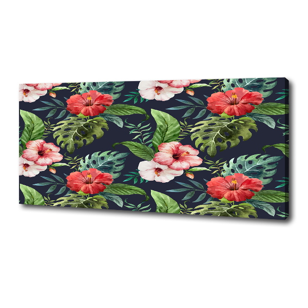 Canvas wall art Tropical flowers