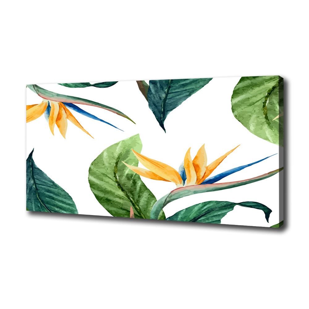 Canvas wall art Tropical flowers