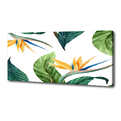 Canvas wall art Tropical flowers