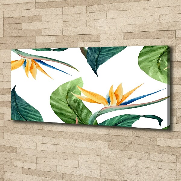 Canvas wall art Tropical flowers