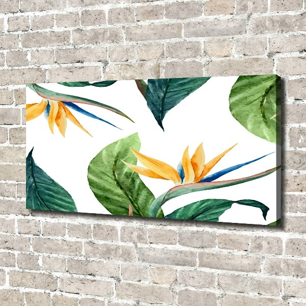 Canvas wall art Tropical flowers