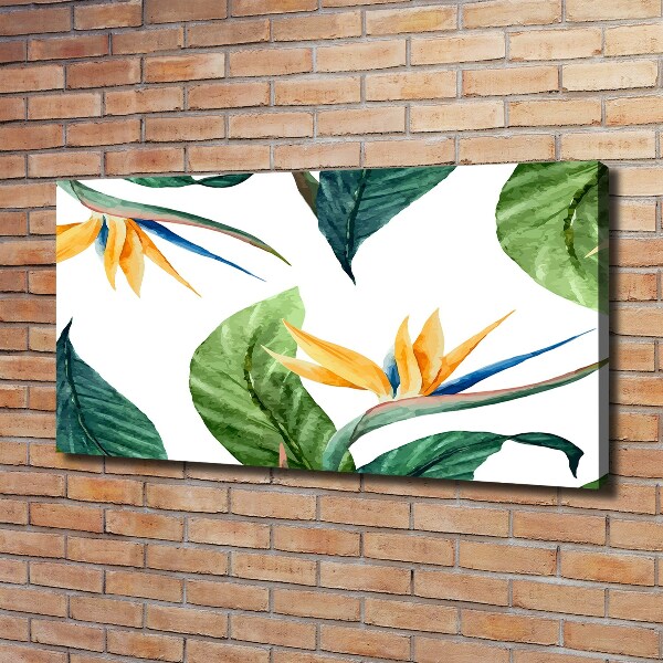 Canvas wall art Tropical flowers