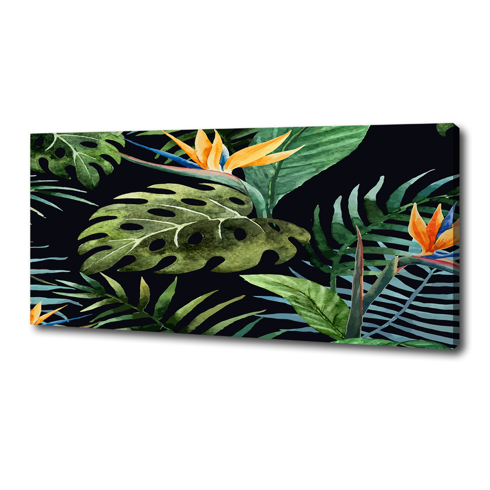 Canvas wall art Tropical flowers