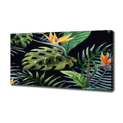 Canvas wall art Tropical flowers