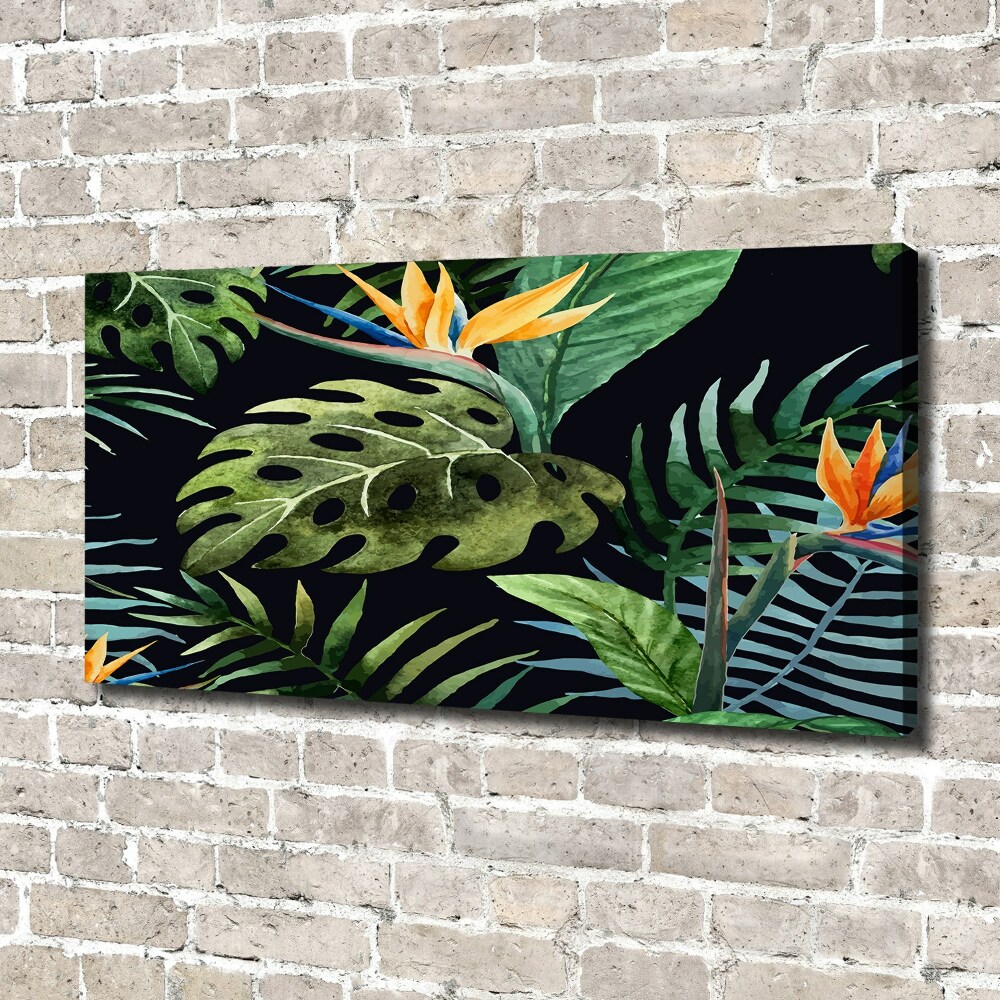 Canvas wall art Tropical flowers