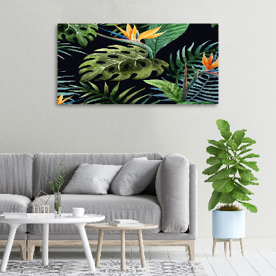 Canvas wall art Tropical flowers