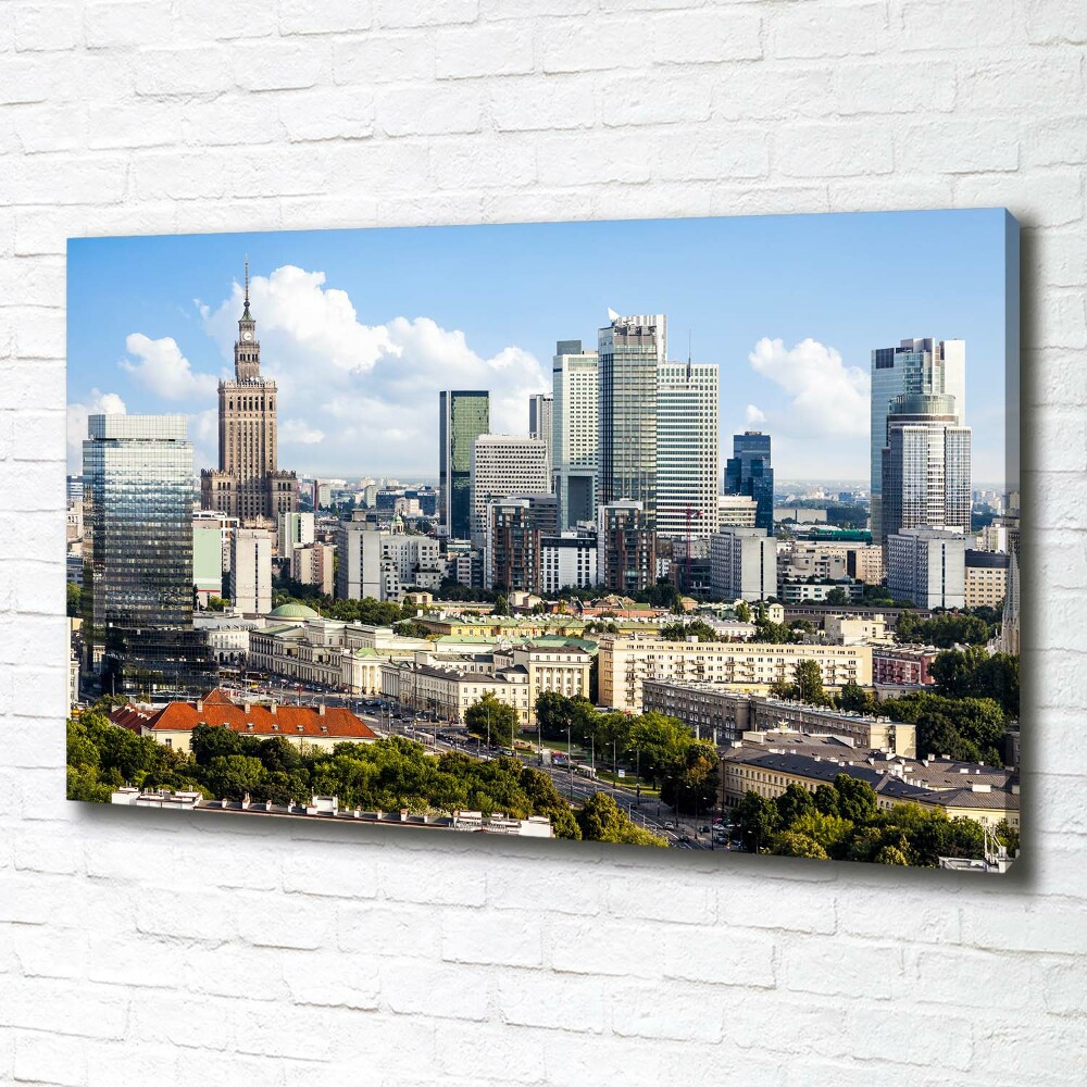 Canvas wall art Warsaw Poland