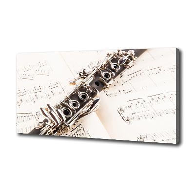 Canvas wall art Clarinet