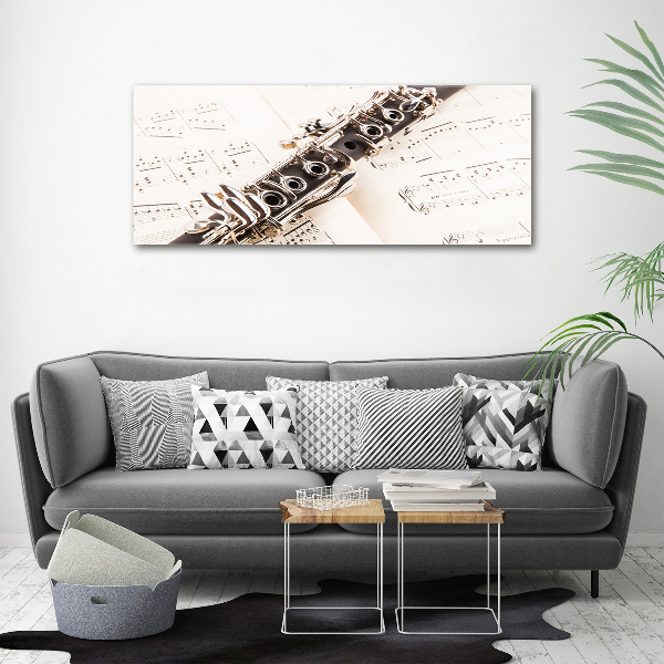 Canvas wall art Clarinet