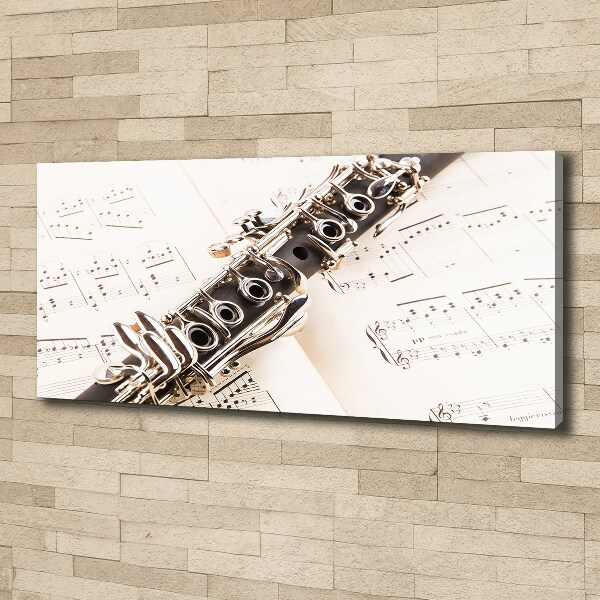 Canvas wall art Clarinet