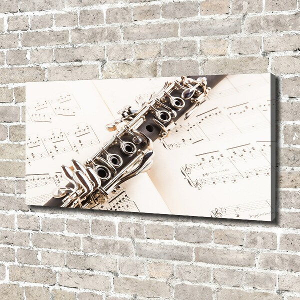 Canvas wall art Clarinet