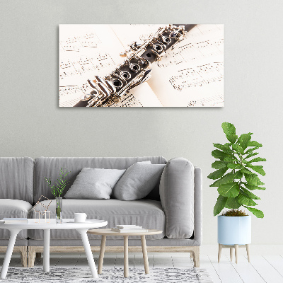 Canvas wall art Clarinet