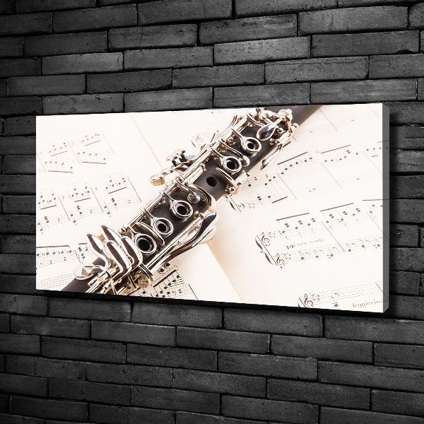 Canvas wall art Clarinet