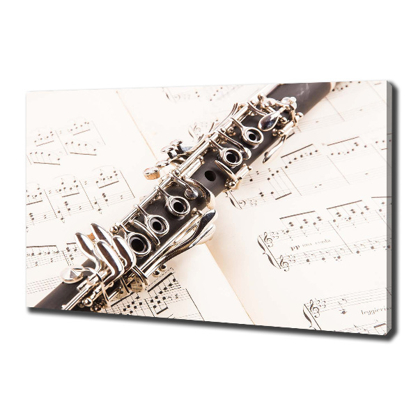 Canvas wall art Clarinet