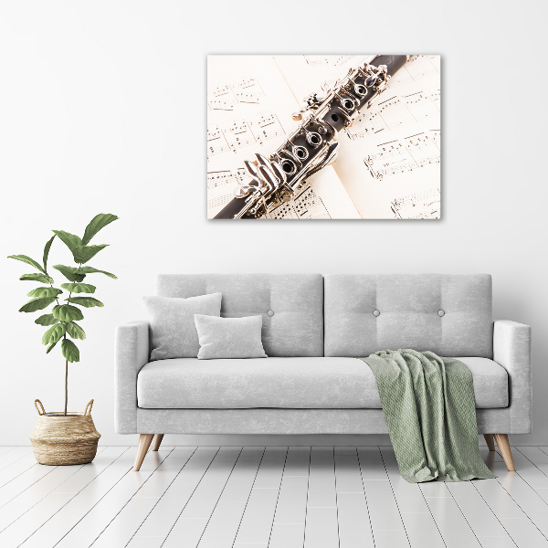 Canvas wall art Clarinet