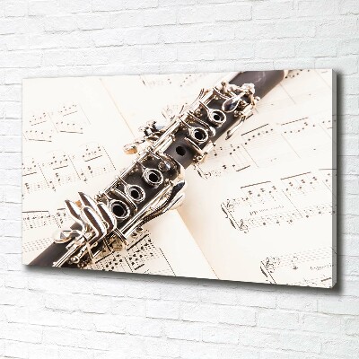 Canvas wall art Clarinet