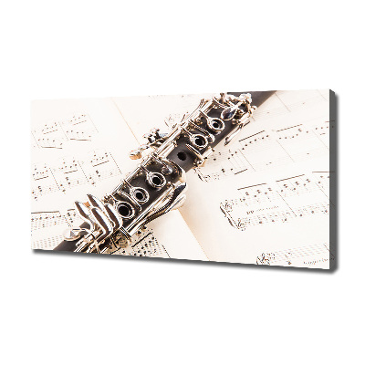 Canvas wall art Clarinet