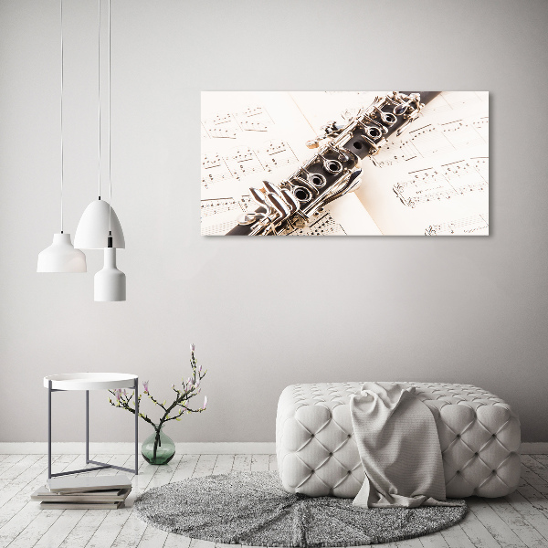 Canvas wall art Clarinet