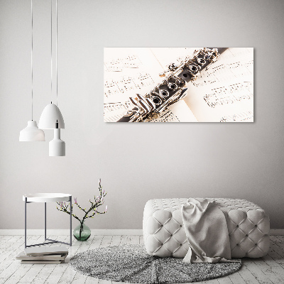 Canvas wall art Clarinet