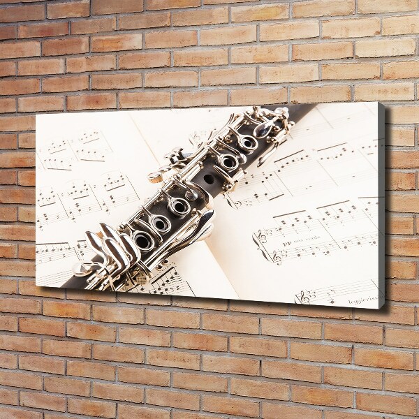 Canvas wall art Clarinet