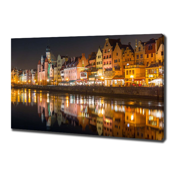 Canvas wall art Gdańsk Poland