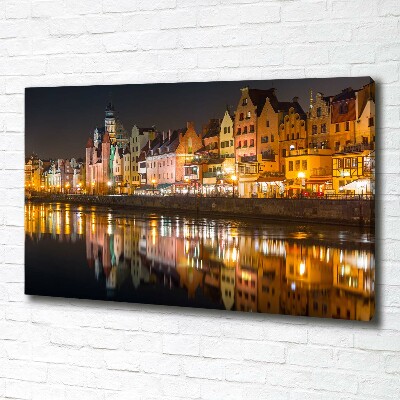 Canvas wall art Gdańsk Poland