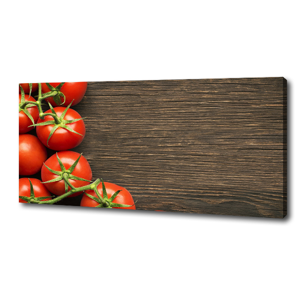 Canvas wall art Tomatoes on wood