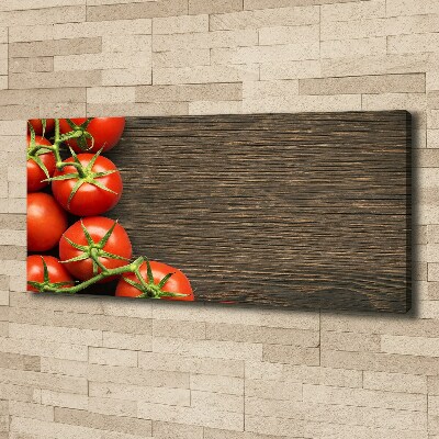 Canvas wall art Tomatoes on wood