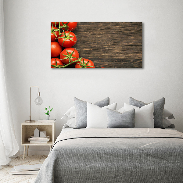 Canvas wall art Tomatoes on wood