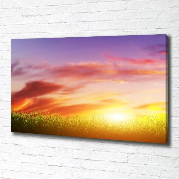 Canvas wall art Sunset