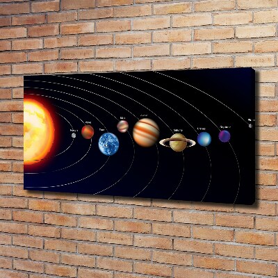 Canvas wall art Solar system