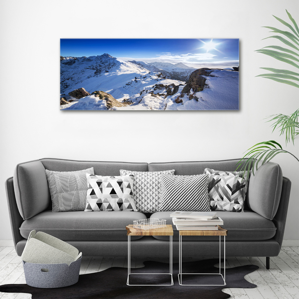 Canvas wall art Tatra peak