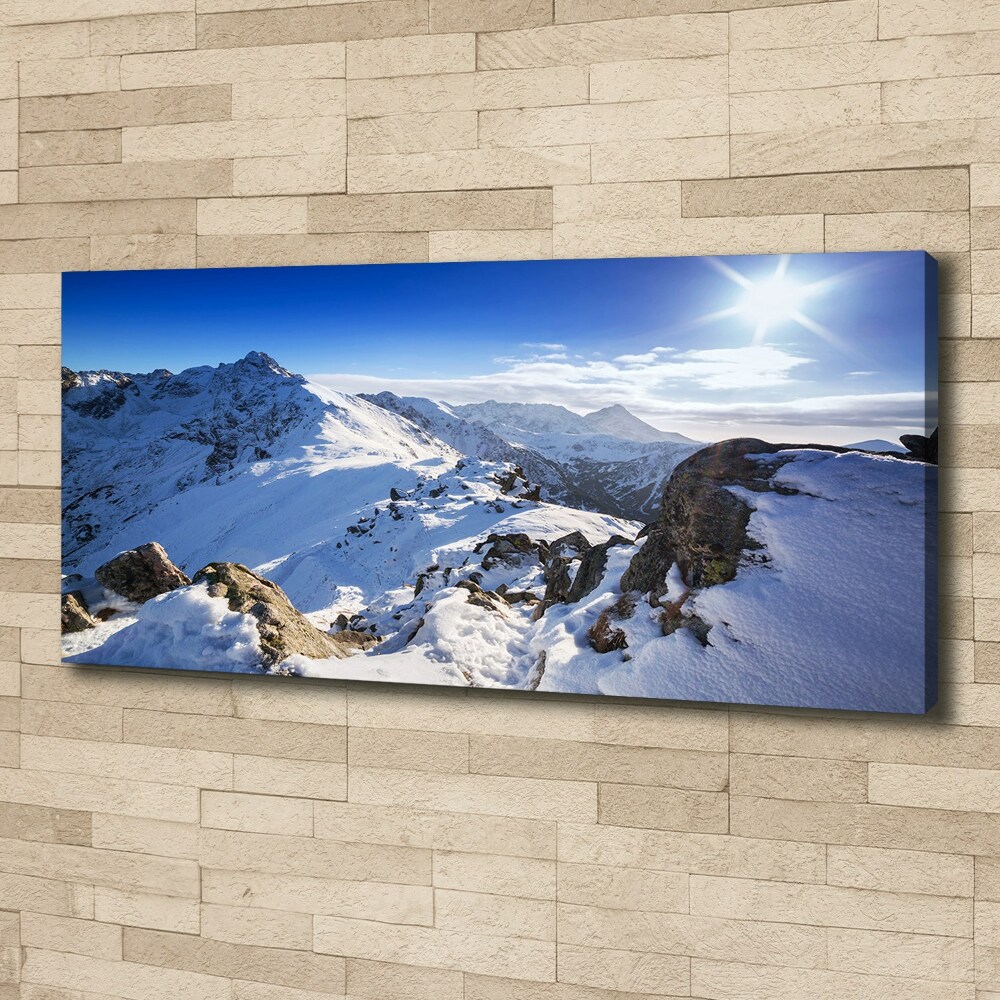 Canvas wall art Tatra peak