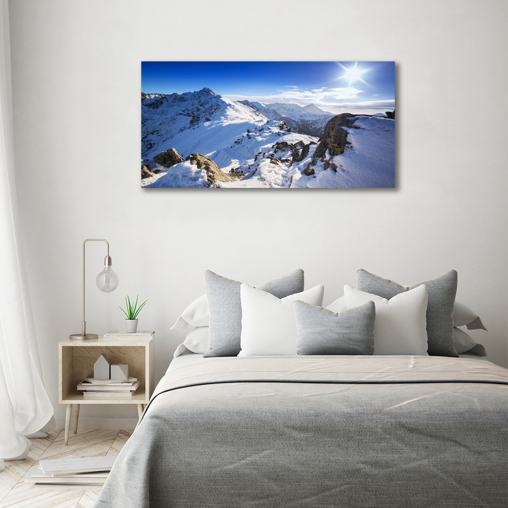 Canvas wall art Tatra peak