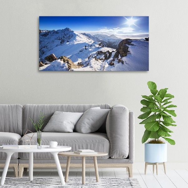 Canvas wall art Tatra peak