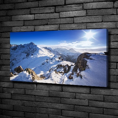 Canvas wall art Tatra peak