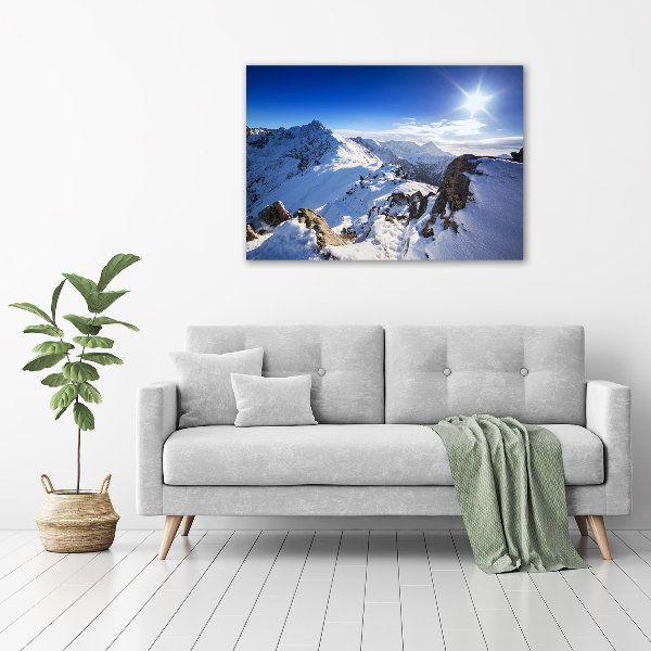 Canvas wall art Tatra peak